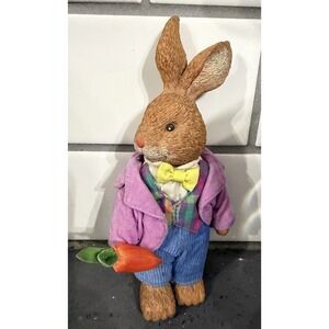 Russ‎ Berrie Old World Heritage Mr. Easter Bunny Peter Rabbit Resin Figure